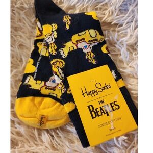 Happy Socks x The Beatles Yellow Submarine Crew Socks NWT Size 36-40